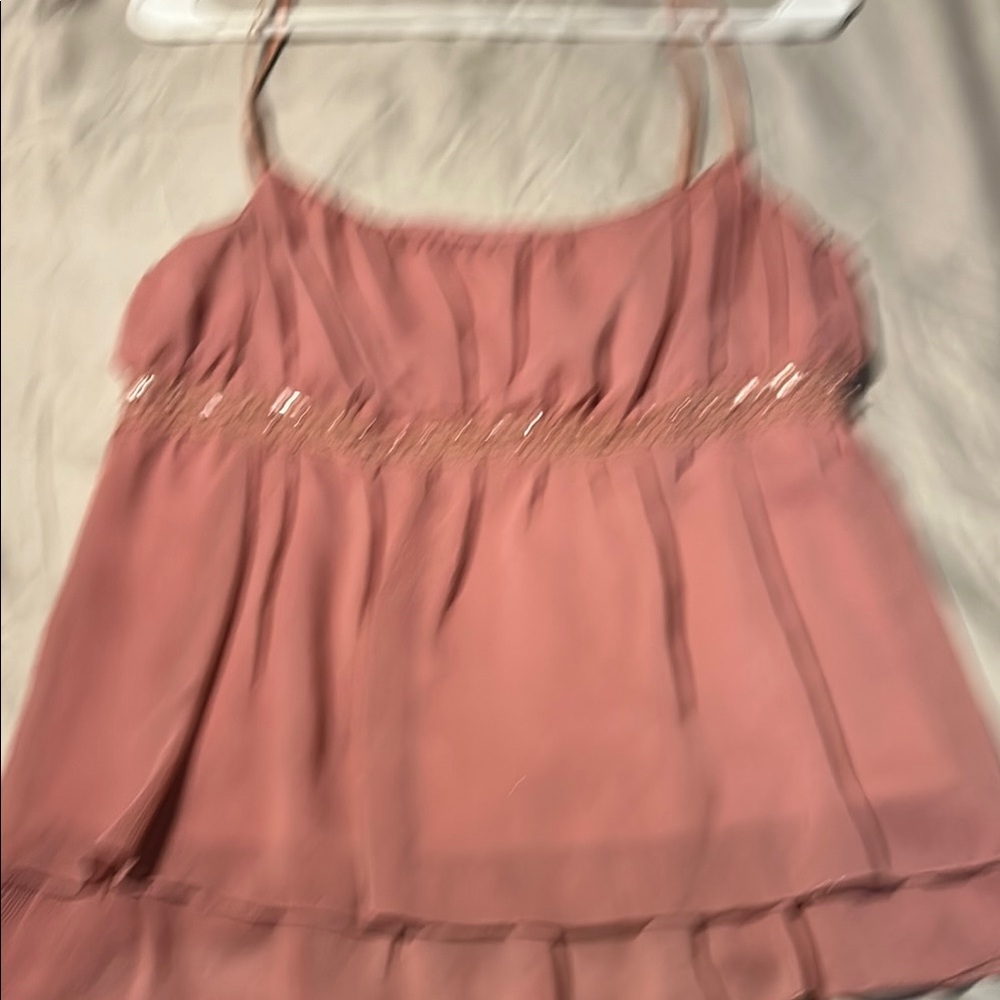 Star City Pink Embellished Smocked Camisole